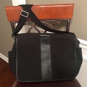 Authentic Signature Coach Canvas Diaper Bag